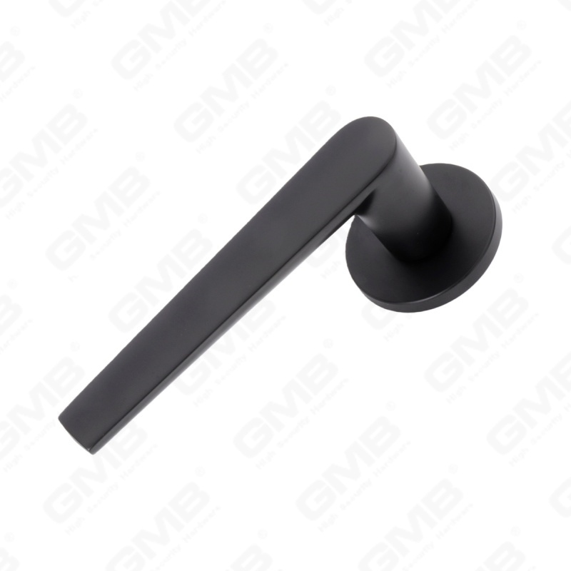 Nueva decoración moderna de la casa manija de puerta de aluminio en roseta redonda