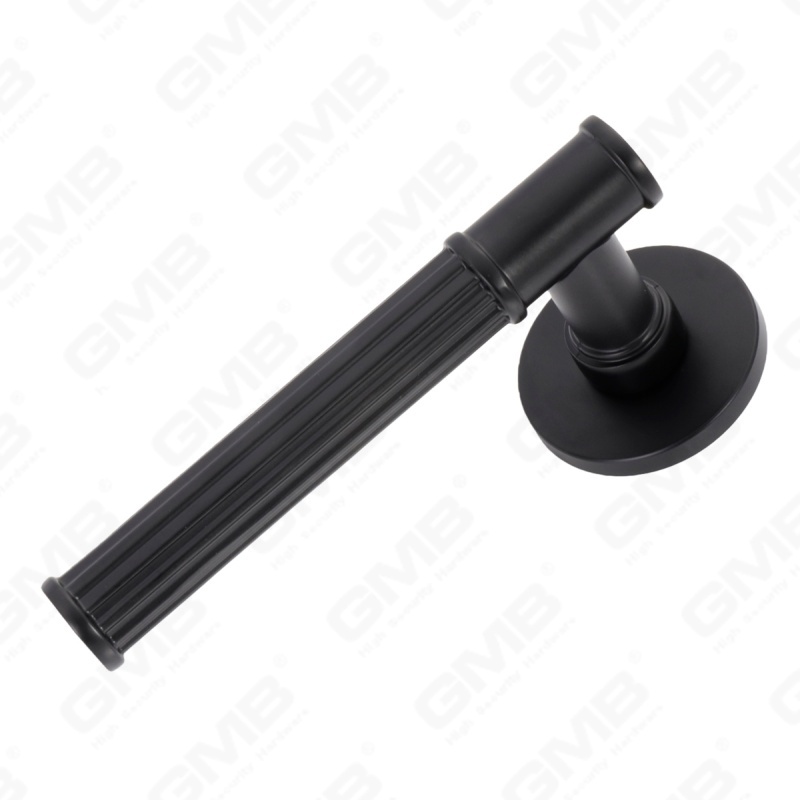 Nueva decoración moderna de la casa manija de puerta de aluminio en roseta redonda