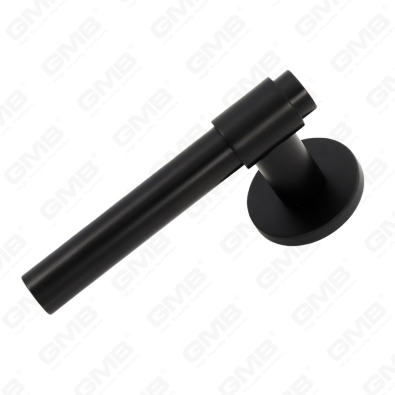 Manija de cerradura de puerta dividida de aleación de zinc sólido simple y moderna en roseta redonda （Z062410）