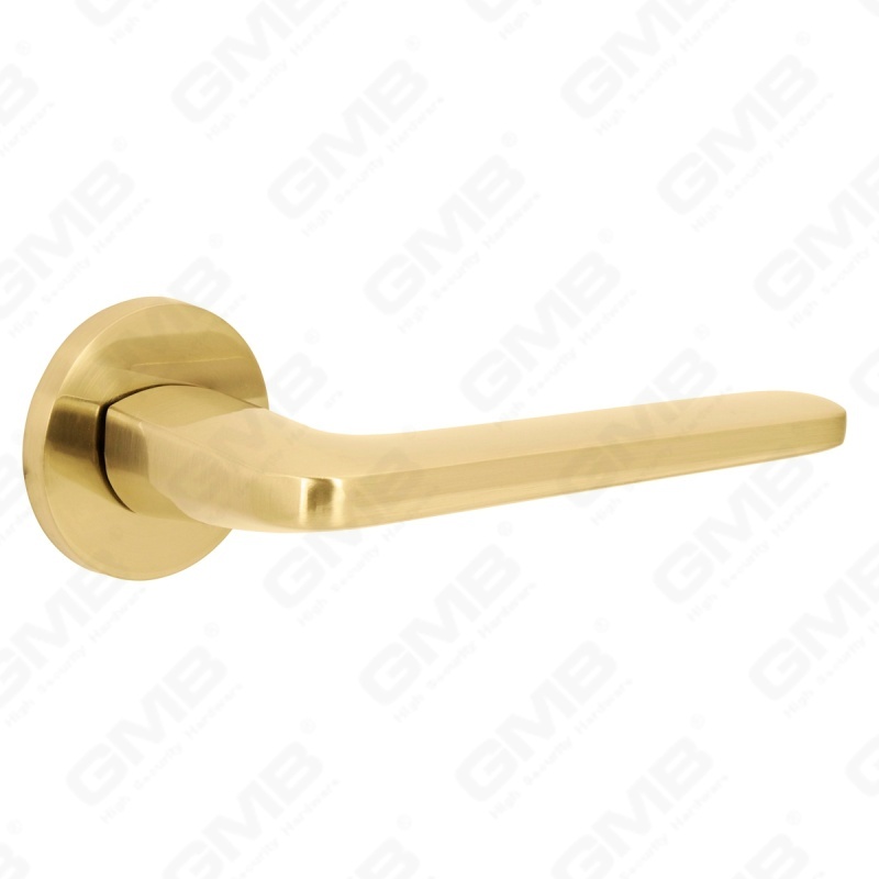 Nueva decoración moderna de la casa manija de puerta de aluminio en roseta redonda