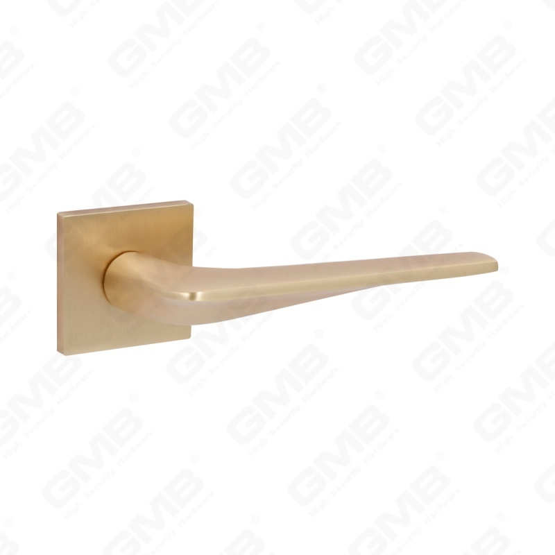 Nueva decoración moderna de la casa manija de puerta de aluminio en roseta redonda