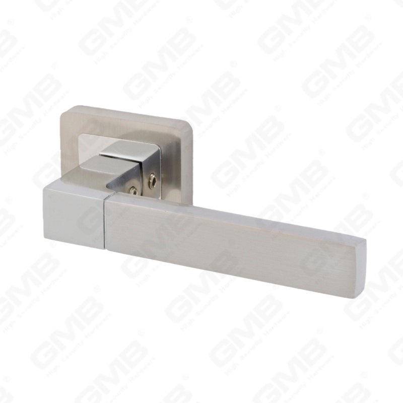 Nueva decoración moderna de la casa manija de puerta de aluminio en roseta redonda