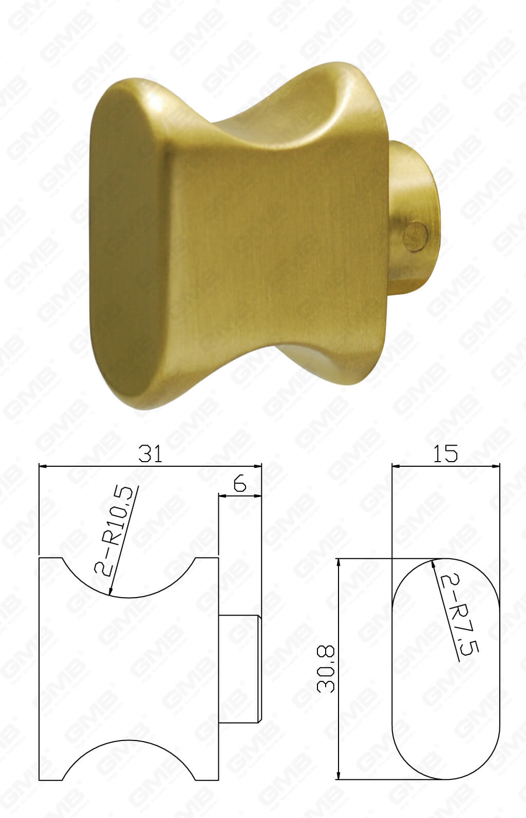 01 vuelta Knob_Art No.TK-H-16
