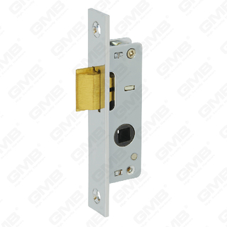 Cerradura de puerta de aluminio de alta seguridad Cerradura estrecha Cuerpo de cerradura de orificio de WC (1201)