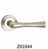 Manija de puerta de roseta de aluminio de aleación de zinc Zamak con roseta redonda (Z01044)
