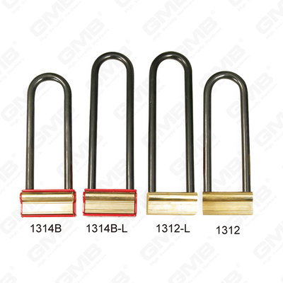 Cuerpo de la cerradura de hierro dorado con tapa de plástico Cilindro de latón Motor Lock (062)