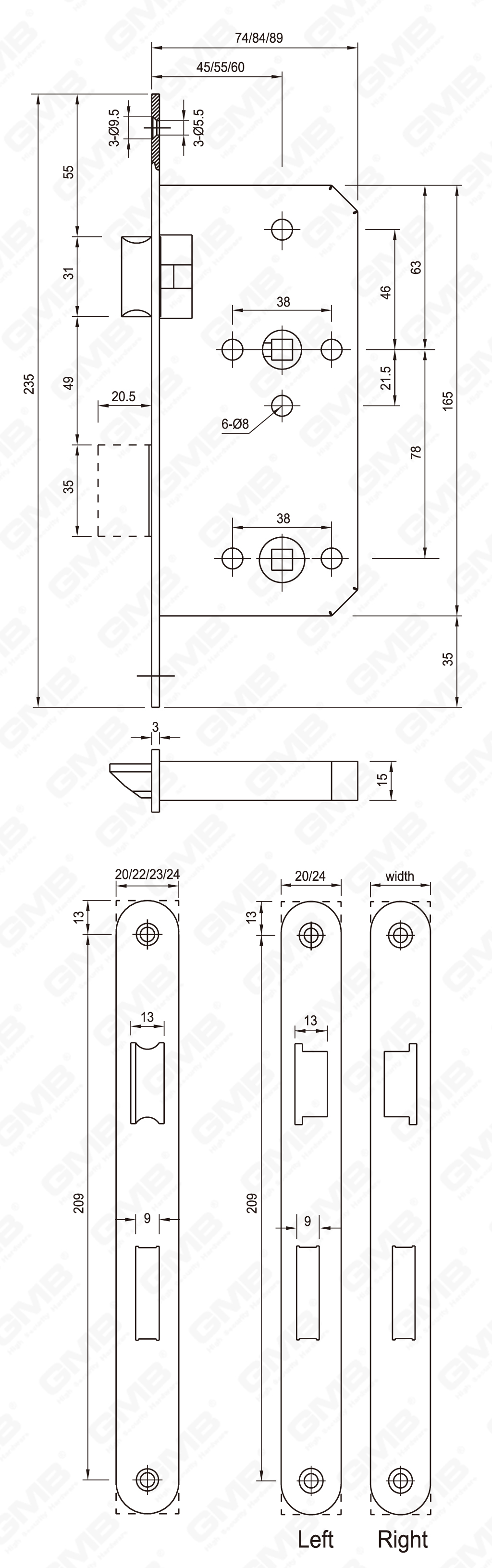 04 Lock_4578ZWC-35 de acero inoxidable