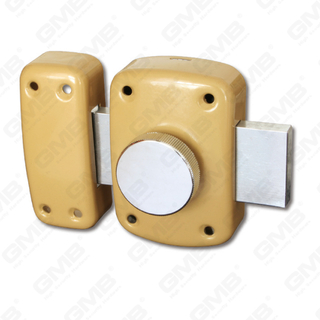 Seguridad Nigh Latch Lock Perilla giratoria de acero Deadbolt Rim Lock Rim Cylinder Lock (658)