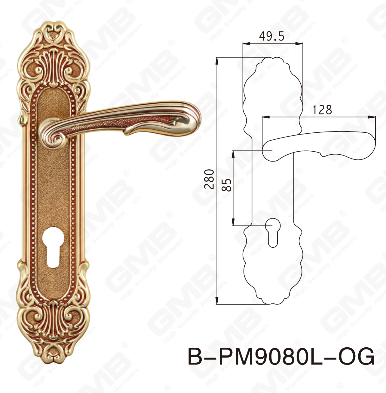 06 Brass Handle_B-PM9080L-OG-50