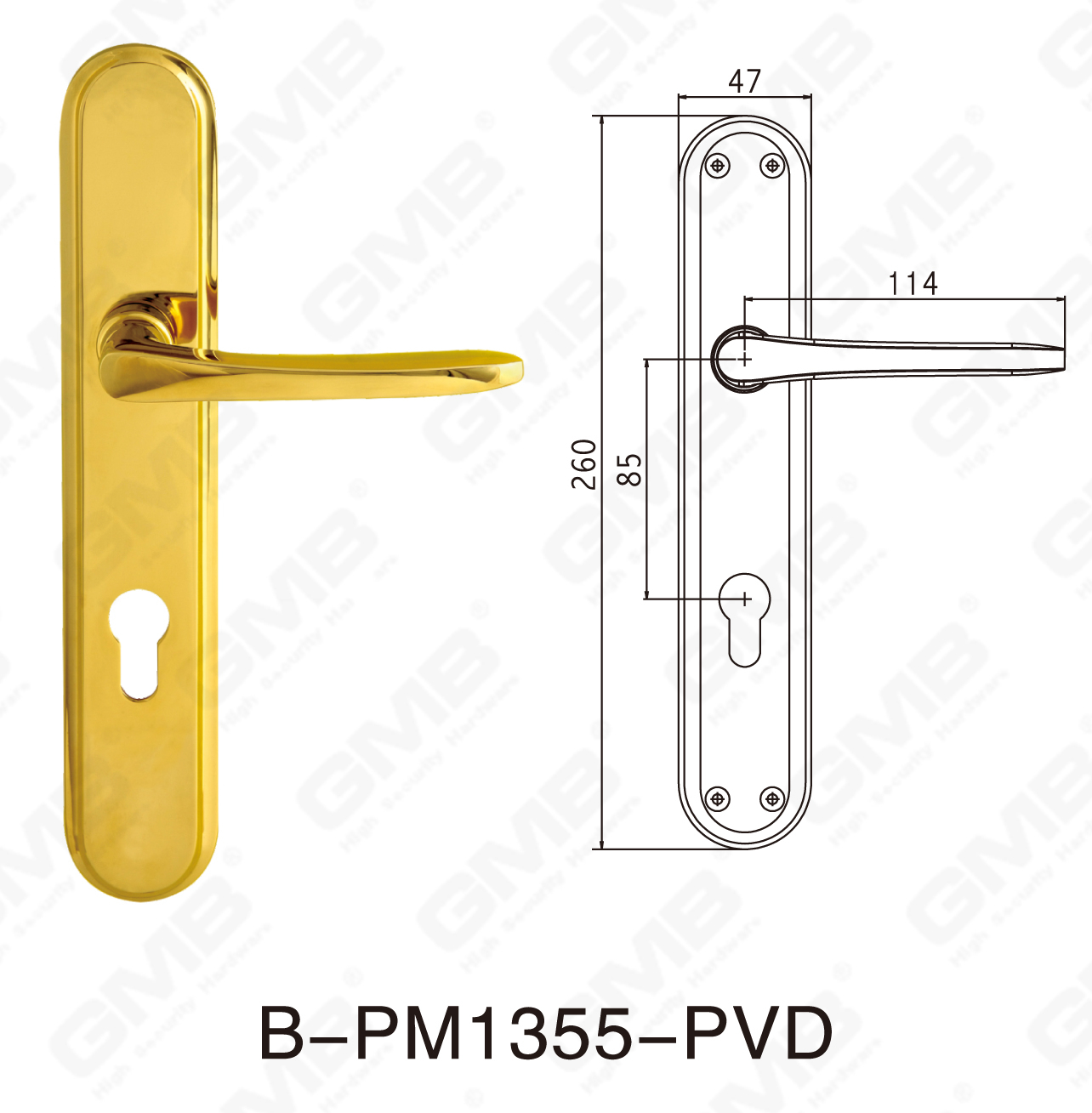 06 Brass Handle_B-PM1355-PVD-16