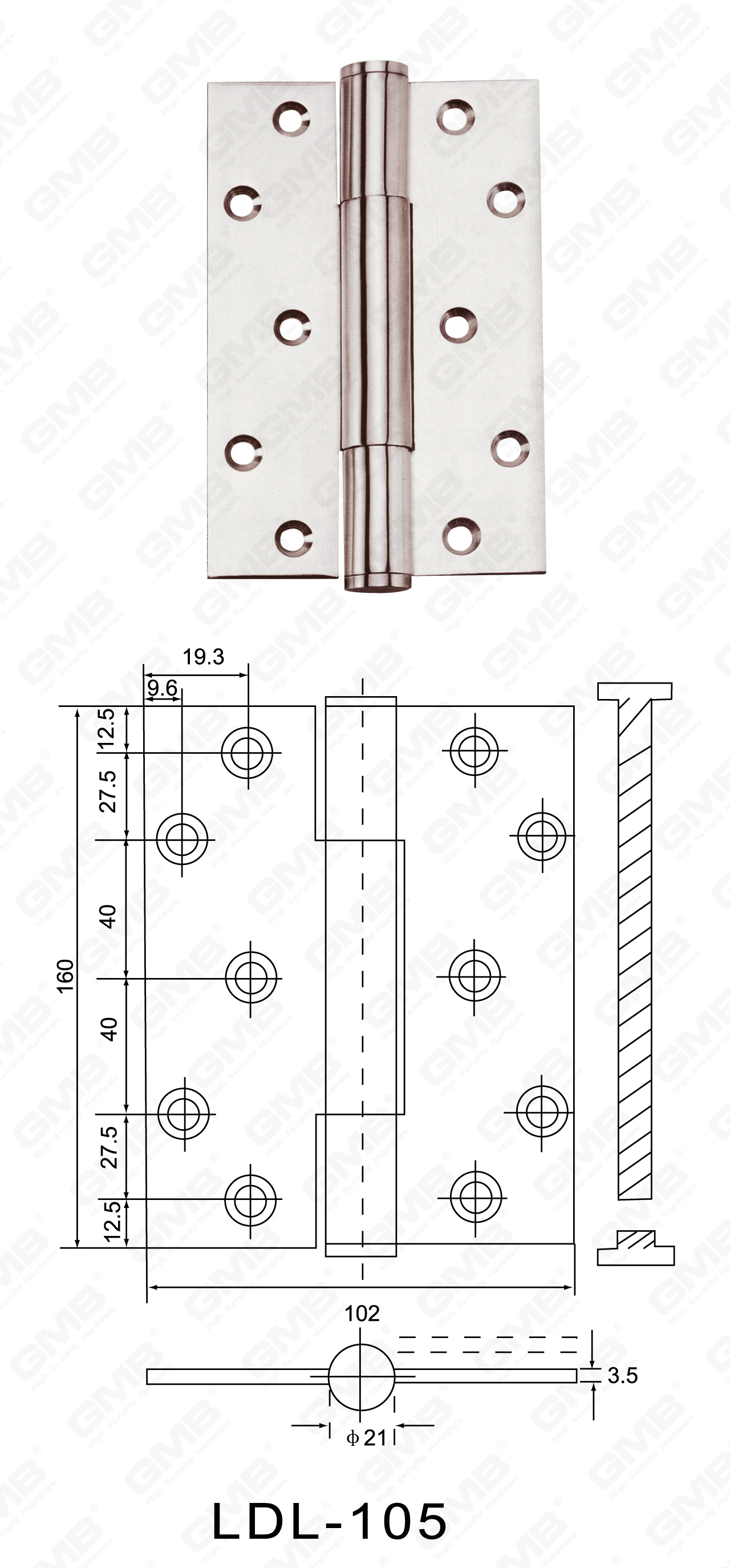 SCING de acero inoxidable Serie_LDL-105-14