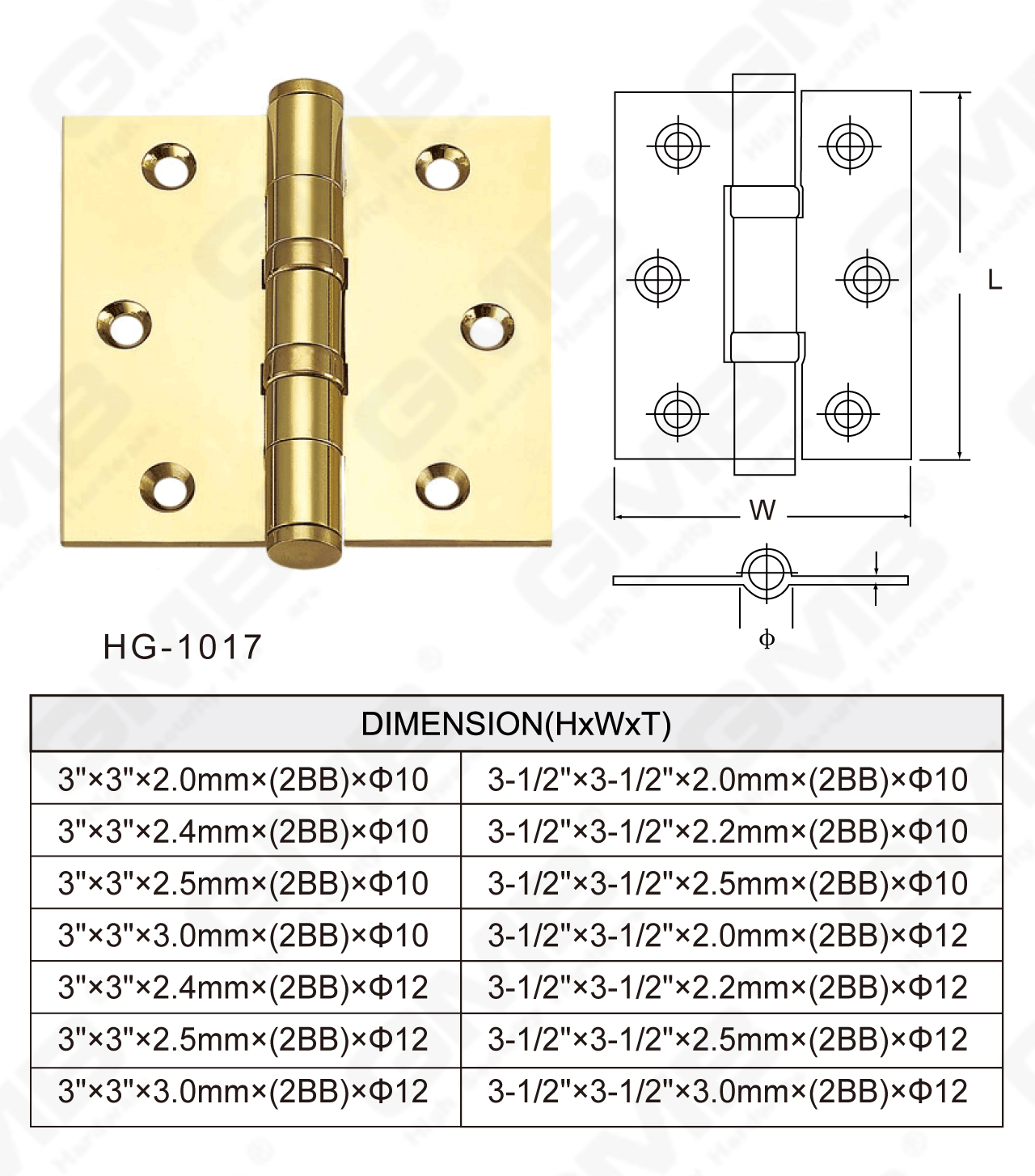 Brass Hinge Series_HG-1017-39
