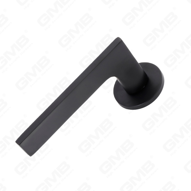 Nueva decoración moderna de la casa manija de puerta de aluminio en roseta redonda