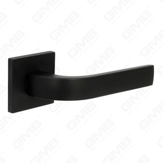 Nueva decoración moderna de la casa manija de puerta de aluminio en roseta redonda