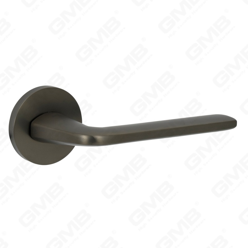 Nueva decoración moderna de la casa manija de puerta de aluminio en roseta redonda