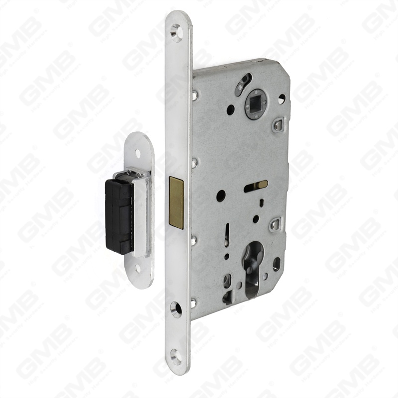 Cerradura de puerta de embutir de seguridad Pestillo magnético Cuerpo de cerradura magnética Placa de cierre diferente disponible (CX410C-S)