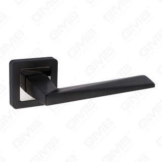 Nueva decoración moderna de la casa manija de puerta de aluminio en roseta redonda