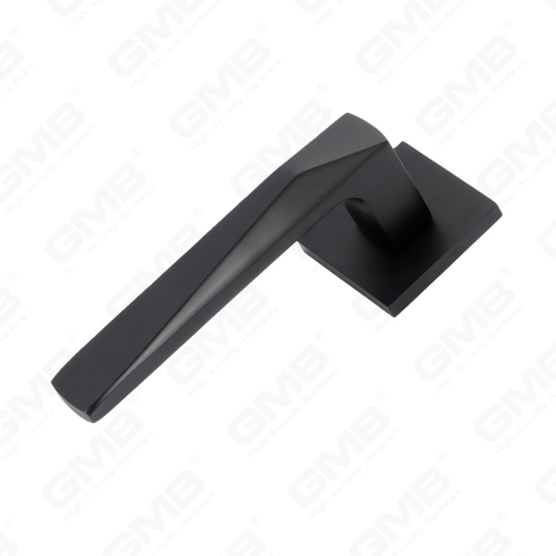 Nueva decoración moderna de la casa manija de puerta de aluminio en roseta redonda