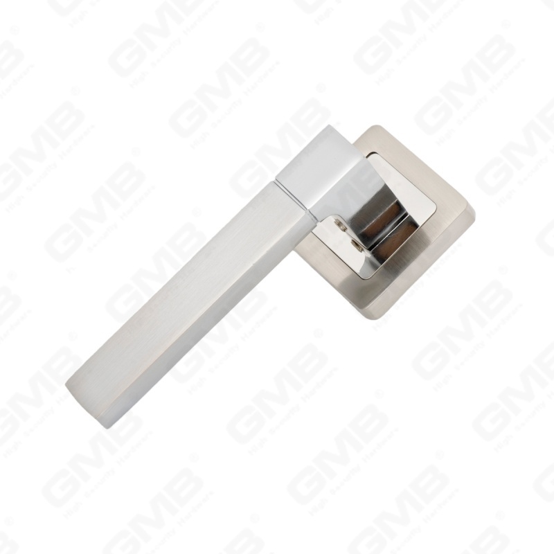 Nueva decoración moderna de la casa manija de puerta de aluminio en roseta redonda