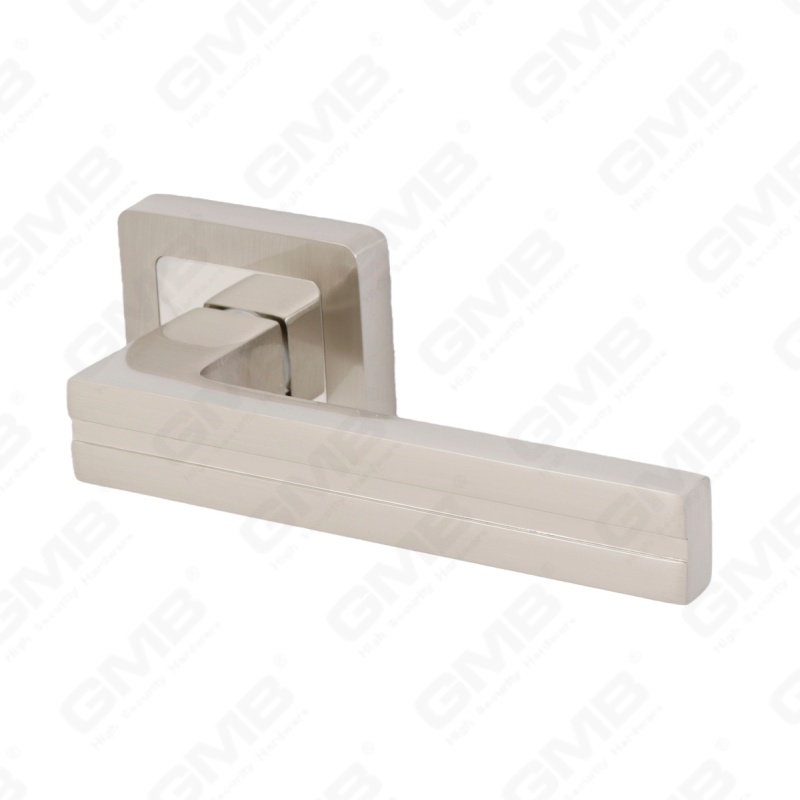 Nueva decoración moderna de la casa manija de puerta de aluminio en roseta redonda