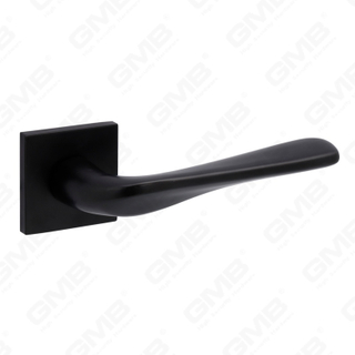 Nueva decoración moderna de la casa manija de puerta de aluminio en roseta redonda