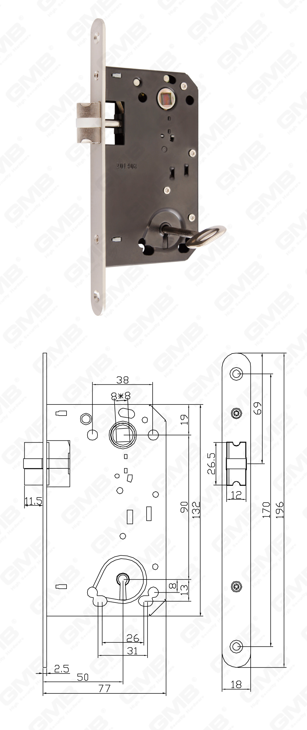 02 Bloqueo de mortaja 第四 部分 _YSL9050K-08