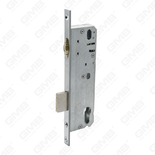 Cerradura de puerta de aluminio de alta seguridad Cerradura estrecha Pestillo de rodillo Cerradura Agujero del cilindro Cuerpo de la cerradura (9225R-X)