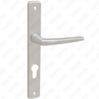 Tirador de puerta de aluminio oxigenado en la placa de la placa de la manija de la puerta (214C)