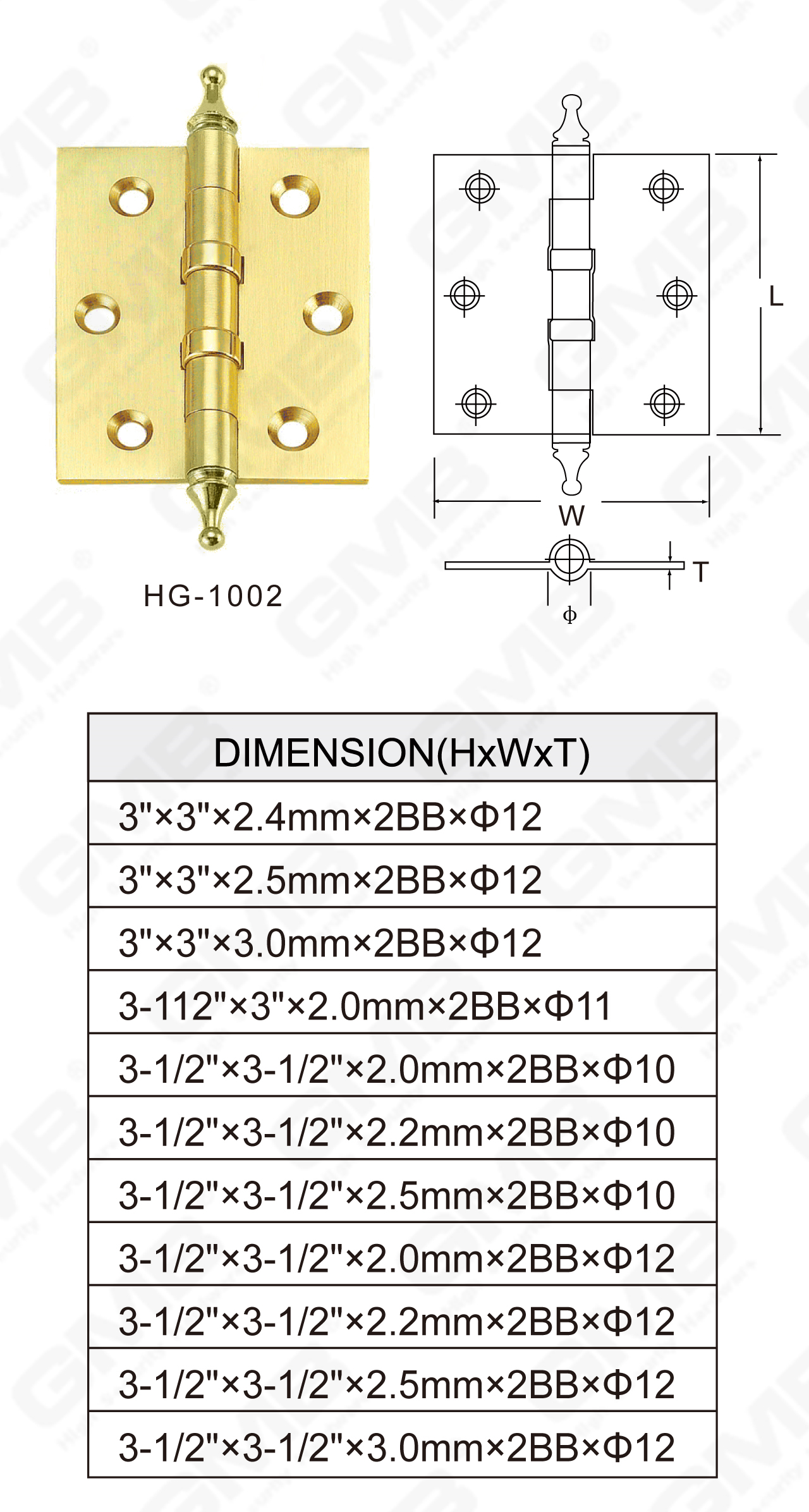 Brass Hinge Series_HG-1002-08