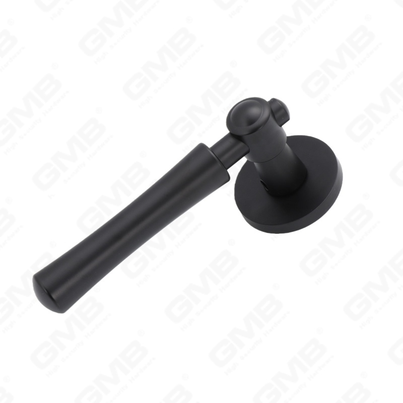 Nueva decoración moderna de la casa manija de puerta de aluminio en roseta redonda