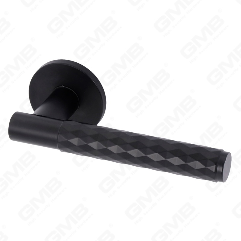 Nueva decoración moderna de la casa manija de puerta de aluminio en roseta redonda