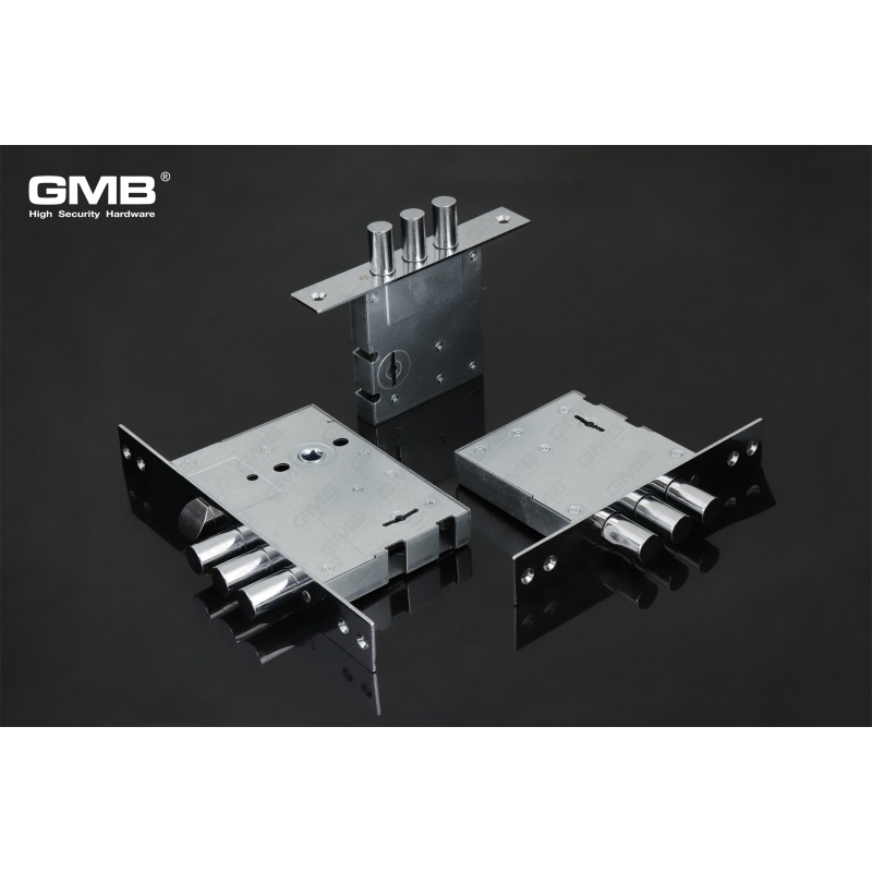 Cerradura de puerta de alta seguridad Cerradura de servicio pesado Cuerpo de puerta exterior Cerradura de puerta de embutir (818)