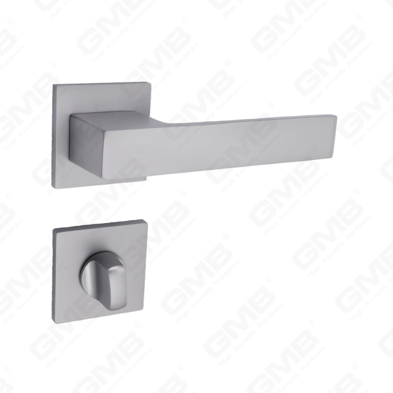 Nueva decoración moderna de la casa manija de puerta de aluminio en roseta redonda