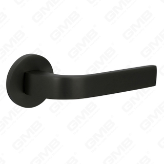 Nueva decoración moderna de la casa manija de puerta de aluminio en roseta redonda