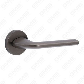 Manija de cerradura de puerta dividida de aleación de zinc sólido simple y moderna en roseta redonda （Z062401）