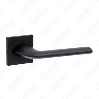 Nueva decoración moderna de la casa manija de puerta de aluminio en roseta redonda