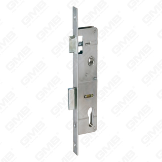 Cerradura de puerta de aluminio de alta seguridad Cuerpo de cerradura de orificio de cilindro de cerradura estrecha (90135)