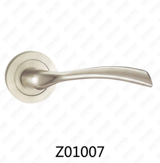 Asa de puerta de roseta de aluminio de aleación de zinc Zamak con roseta redonda (Z01007)
