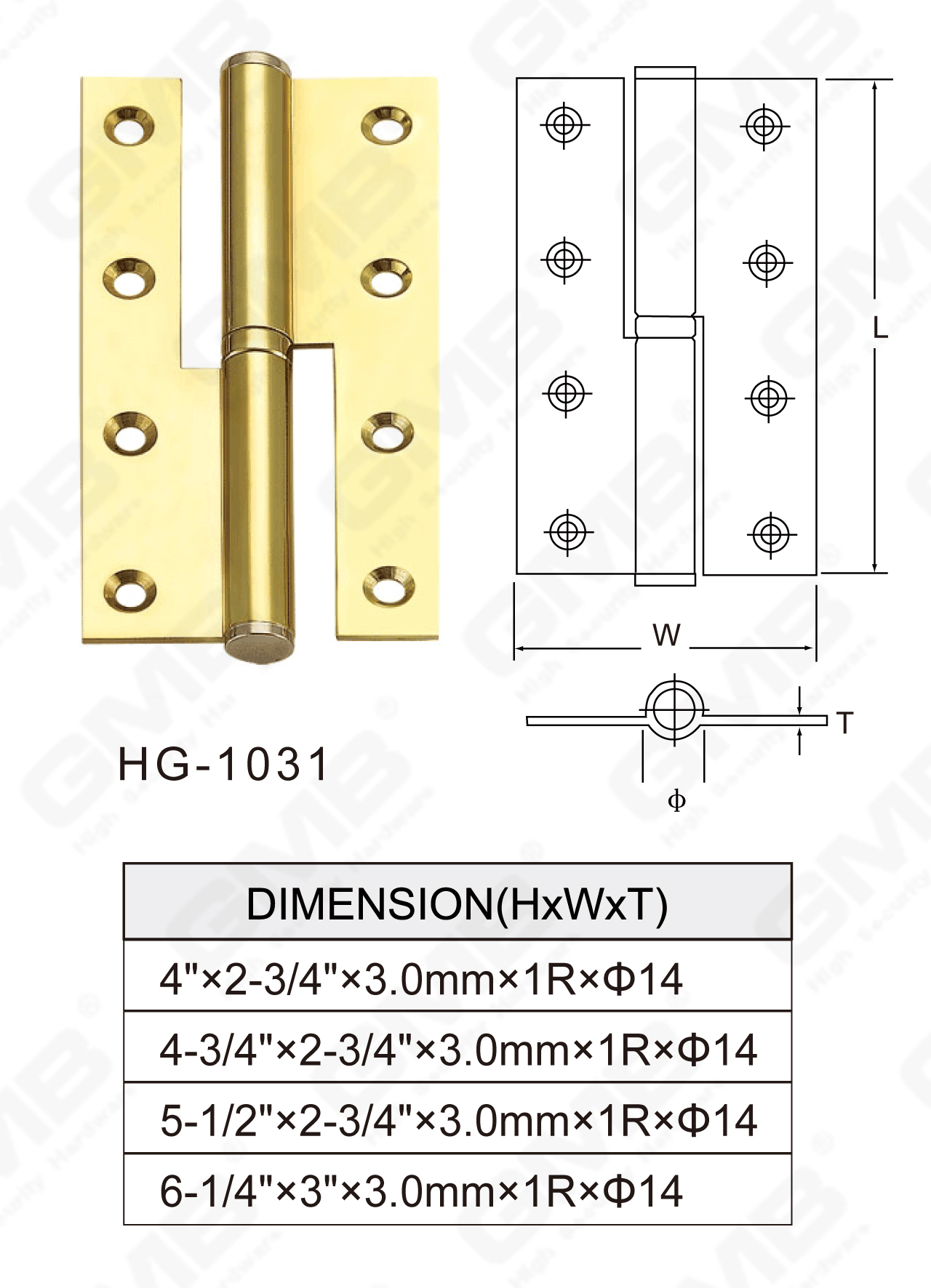 Serie de bisagras de lat&oacute;n_HG-1031-67