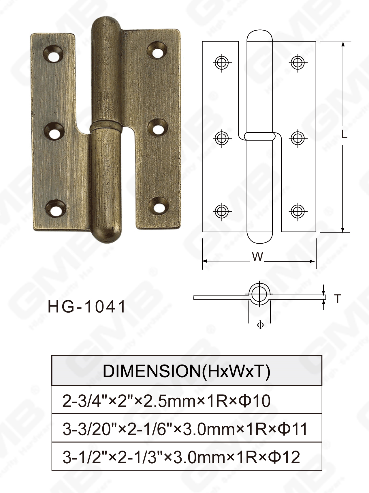 Serie de bisagras de lat&oacute;n_HG-1041-83
