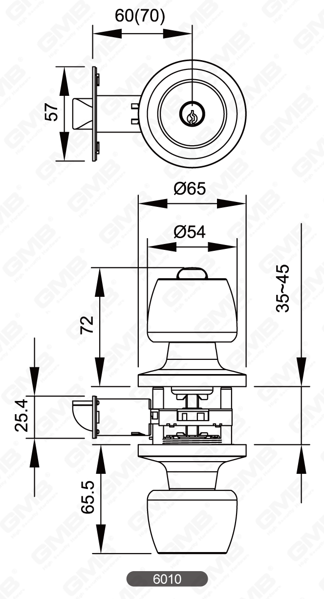 06 Tubular Knob Lock Series-06