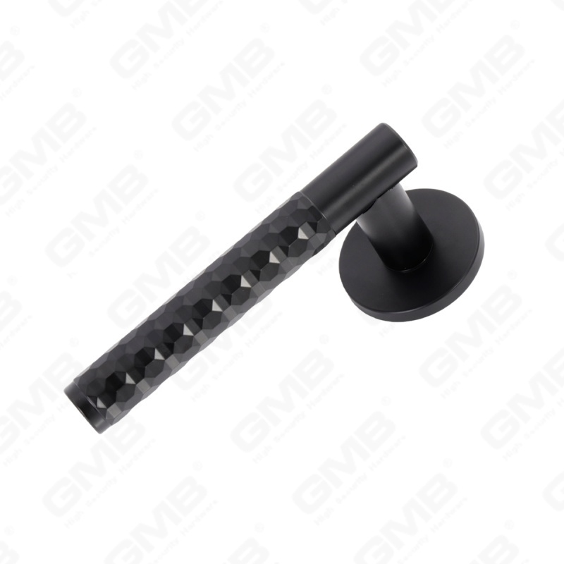 Nueva decoración moderna de la casa manija de puerta de aluminio en roseta redonda