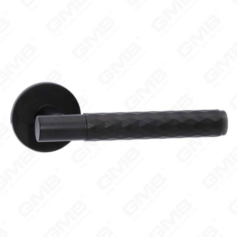 Nueva decoración moderna de la casa manija de puerta de aluminio en roseta redonda