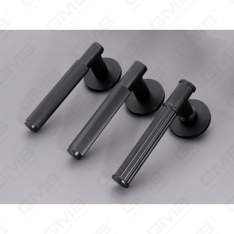 Nueva decoración moderna de la casa manija de puerta de aluminio en roseta redonda