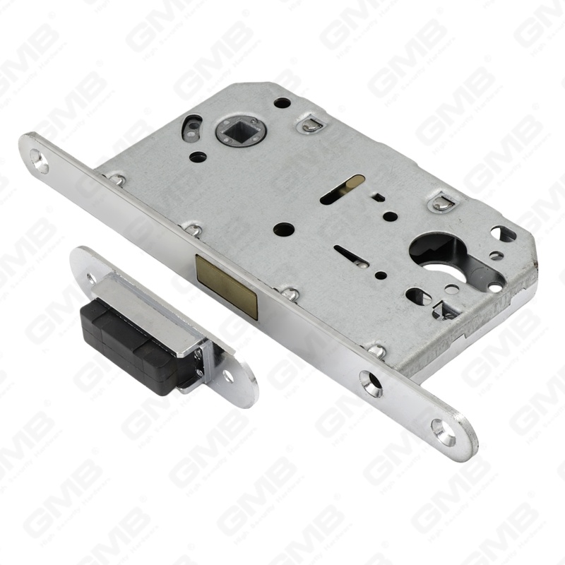 Cerradura de puerta de embutir de seguridad Pestillo magnético Cuerpo de cerradura magnética Placa de cierre diferente disponible (CX410C-S)