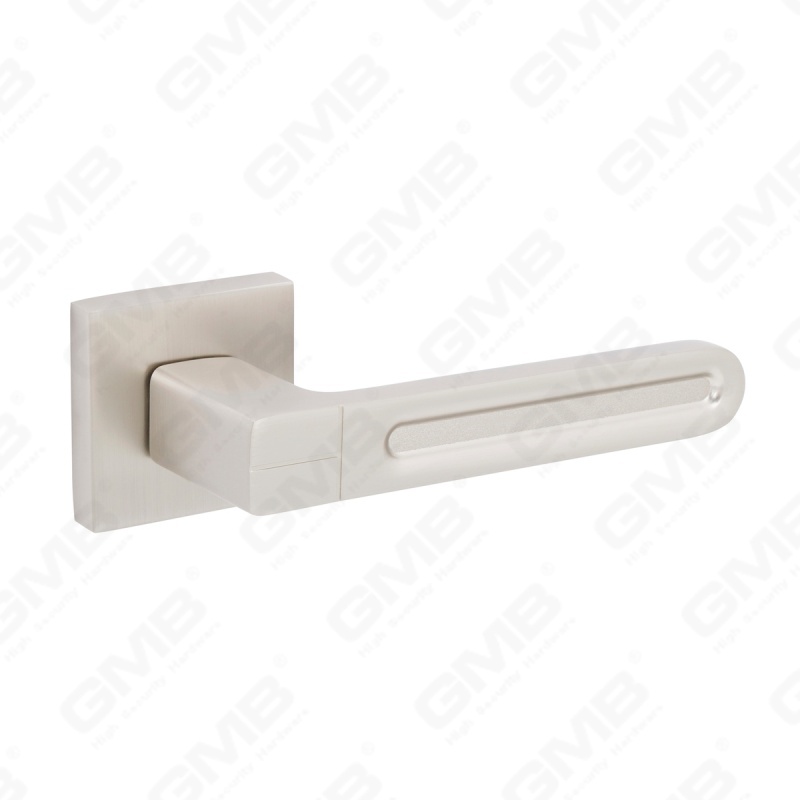 Nueva decoración moderna de la casa manija de puerta de aluminio en roseta redonda