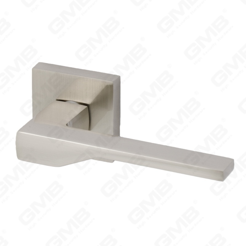 Nueva decoración moderna de la casa manija de puerta de aluminio en roseta redonda