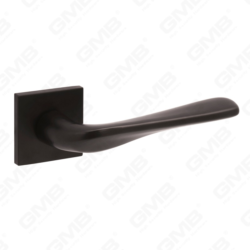 Nueva decoración moderna de la casa manija de puerta de aluminio en roseta redonda