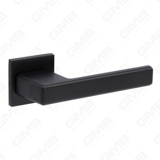 Nueva decoración moderna de la casa manija de puerta de aluminio en roseta redonda