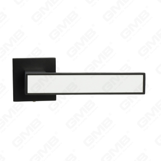 Nueva decoración moderna de la casa manija de puerta de aluminio en roseta redonda